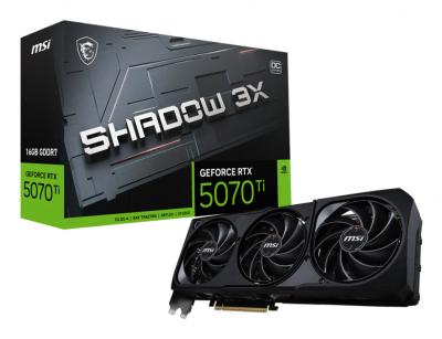 MSI GeForce RTX 5070 Ti 16G SHADOW 3X OC NVIDIA 16 Go GDDR7 - Neuf