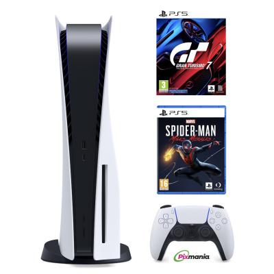 Pack Ps5 &Eacute;dition Standard God Of War + Mannette + Spider Man + Gran Turismo