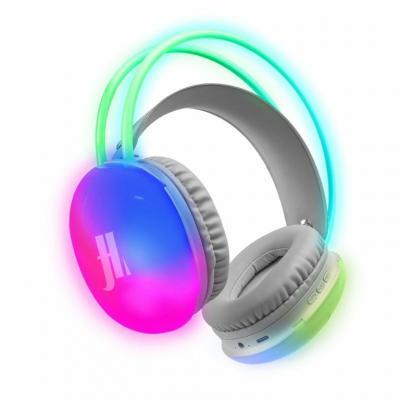 Light Pop Casque Avec fil &sans fil Arceau Appels/Musique USB Type-C Blanc