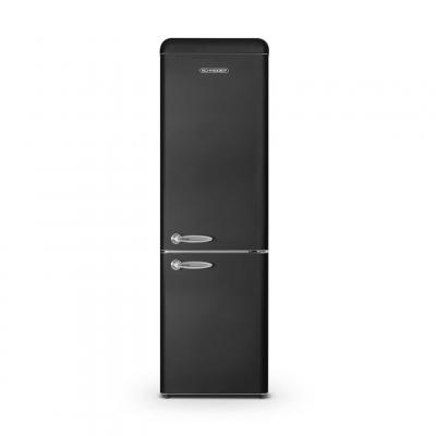 Schneider SCCB250V-BE - R&eacute;frig&eacute;rateur combin&eacute; 249L Vintage Noir - Neuf