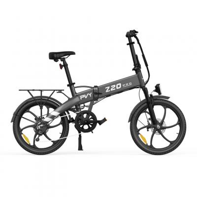V&eacute;lo &eacute;lectrique PVY Z20 Pro 250W moteur batterie 36V/10.4Ah autonomie 80km 20"" gris