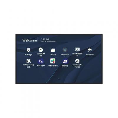TV ViewSonic CDE7530 75 4K UHD LED HDMI USB-C Noir