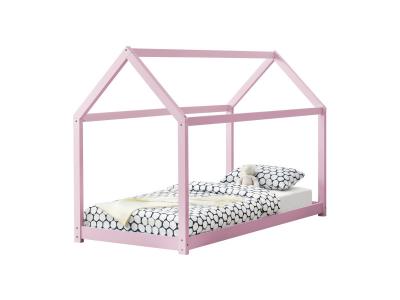 Lit Enfant Design Maison Netstal 200 x 90 cm Rose [en.casa]