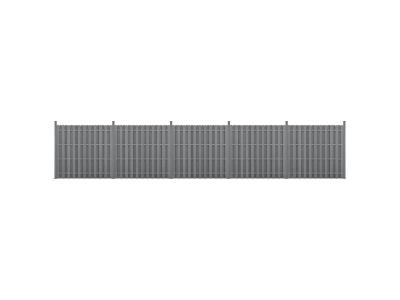 R&eacute;glez 5 panneaux de jardin r&eacute;sistants et robustes 185x932 cm Diverses couleurs taille : Gris