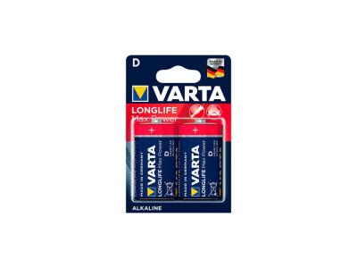 2 piles longlife varta lr20 max power alcaline 38601