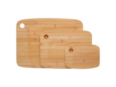 Secret De Gourmet - 3 planches &agrave; d&eacute;couper en bambou - 37 x 28 - Marron