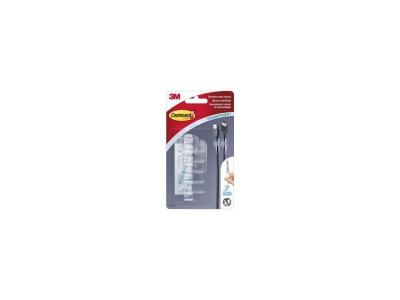 Command - 3M lot de 4 clips pour c&acirc;bles transparents 17017CLR