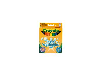 Crayola Set 8 Washable Broad Line Markers Multicolore