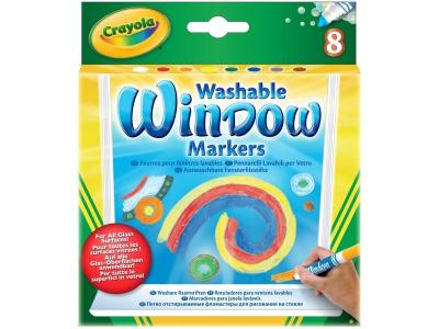 Crayola Washable Window Markers Set 8 Multicolore