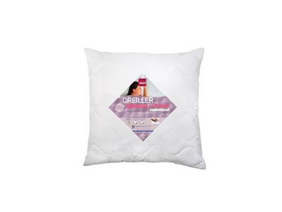 Abeil - Oreiller a m&eacute;moire de forme matelass&eacute; 60x60 cm blanc