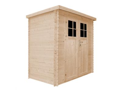 Abri de jardin en bois 2.63m&sup2; TIMBELA - Ep. 19 mm - 239x142 cm - Plancher NON inclus - M310F