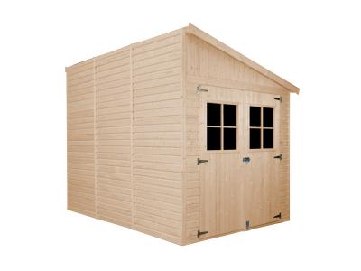 Abri de Jardin en Bois 6,02 m2 - TIMBELA M339A+M339G - AVEC LES PLANCHERS IMPR&Eacute;GN&Eacute;