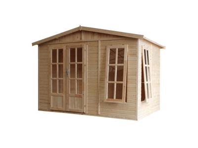 Abri de jardin en bois 6 m2 - avec des bardeaux bitumineux - TIMBELA M334FB+H334FBGREY 