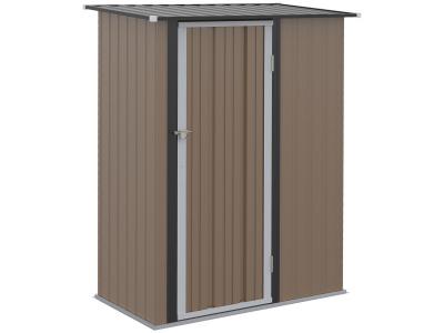 Outsunny - Abri de jardin - Acier - 142x84x189cm - Marron