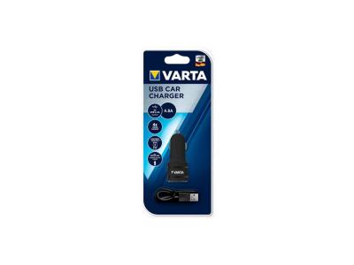 Chargeur de voiture mutlifonction double entr&eacute;e VARTA - 17 W