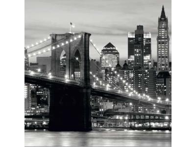 Papier Peint New York Brooklyn Bridge Noir & Blanc 360x254 cm