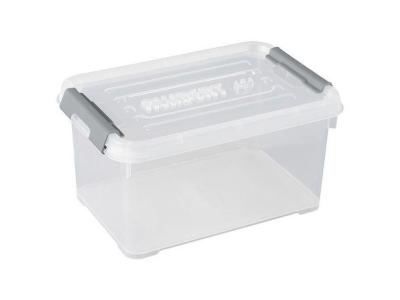 CURVER   HANDY PLUS  6L CLIPS GRIS, Rangement, Transparent, 29,4 x 19,4 x 15 cm