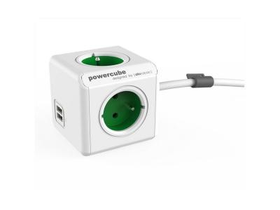 Allocacoc 2402GN/FREUPC multiprise multiprises (Vert, Blanc, Bo&icirc;te)