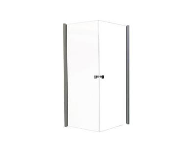 Fa&ccedil;ade FRISCO - Fa&ccedil;ades d'angle 90x194,5cm - Verre tremp&eacute; G - Finitions chrom&eacute;