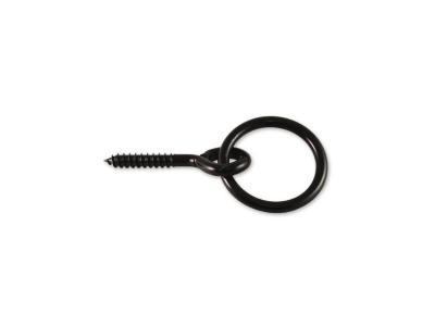 Chapuis 4457ZN Anneau &eacute;curie vis acier zingue D7 mm x 55 mm Noir