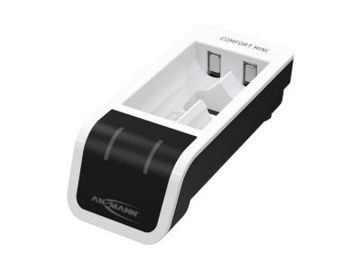 ANSMANN Chargeur rapide Comfort Mini, blanc/noir