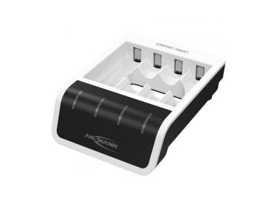 ANSMANN Chargeur rapide Comfort Smart, blanc/noir
