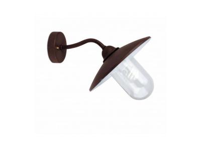 Applique d'ext&eacute;rieur en m&eacute;tal marron vieilli Wally - Faro Barcelona