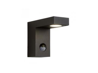Applique cubique d&eacute;tecteur texas h12 cm led ip54 - noir
