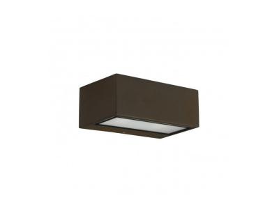 Leds-c4 - Applique E27 Nemesis, aluminium et verre, marron - Marron