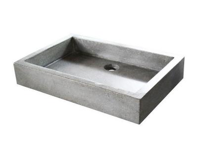 Ond&eacute;e - Vasque en terrazzo 60x40 gris ciment - TIMBRE