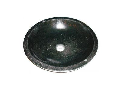 Aqua+ - vasque en terrazzo &oslash; 44 cm noire - heloise