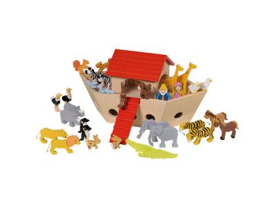ARCHE DE PASSAGERS NOAH avec du bois 