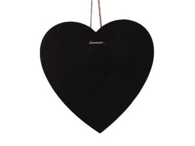 Graine cr&eacute;ative - Ardoise c&oelig;ur &agrave; suspendre - 23 x 23 cm
