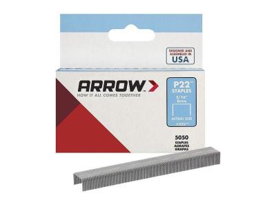 Agrafes p22 d&eacute;signation bo&icirc;te de 5000 agrafeslongueur pattes 8 mm