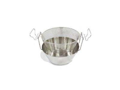 ARTAME Friteuse avec panier en inox - Fond thermique - &Oslash; 30 cm - Gris