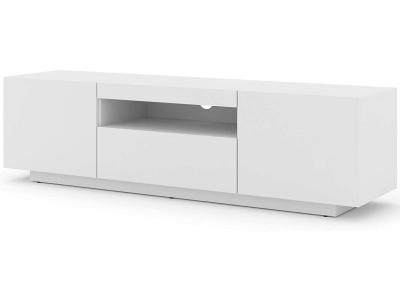 Meuble tv aura 150 cm blanc mat - blanc mat