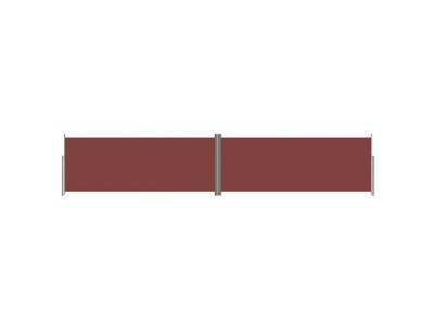 Auvent lat&eacute;ral r&eacute;tractable 200 x 1000 cm - Marron