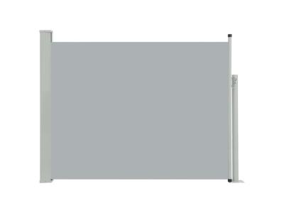 Auvent lat&eacute;ral r&eacute;tractable 140 x 500 cm - Gris
