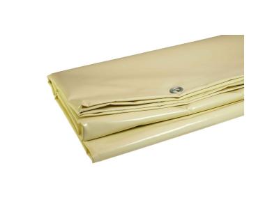 B&acirc;che speciale pergola et tonnelle 4.10 x 3.10 m IVOIRE Haute protection UV avec Oeillets