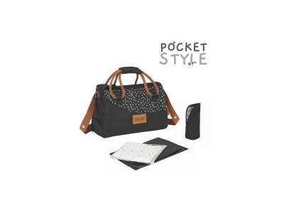 Badabulle Sac A Langer Pocketstyle Noir Camel