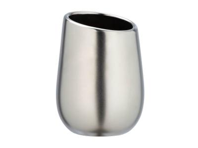 Gobelet de salle de bain design Badi - Diam 8 x 11 - Gris