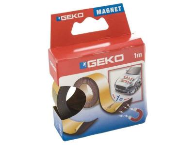 Geko Magnetic Adhesive Tape 19 Mm X 1 M Noir