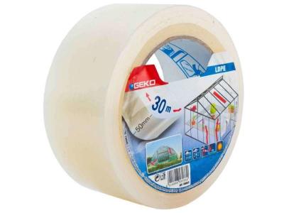 Adh&eacute;sif de r&eacute;paration b&acirc;ches et serres - 50 x 33 mm - transparent