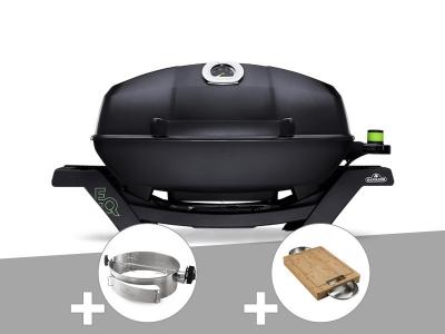 Barbecue &eacute;lectrique Napol&eacute;on Travel Q PRO285E + R&ocirc;tissoire + Planche &agrave; d&eacute;couper