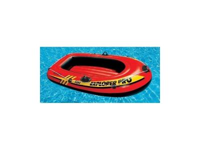 Bateau gonflable - INTEX - EXPLORER PRO 100 - 1 place - Vinyle - Rouge