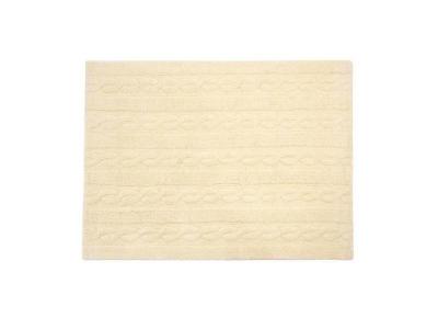 Tapis lavable Braids vanille S - Lorena Canals