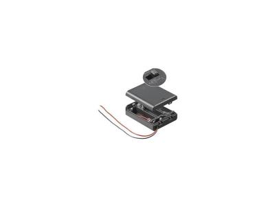 Bo&icirc;te de piles 3x R6 (AA) 12445 c&acirc;ble (L x l x h) 68.5 x 48 x 18.7 mm