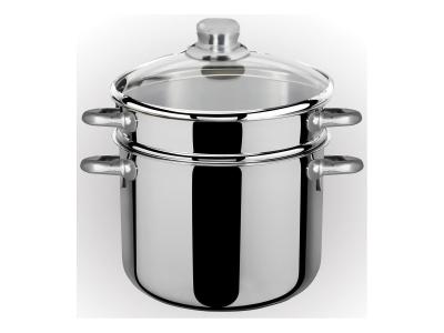 BIALETTO Pastarella 22cm + couvercle verre 6l