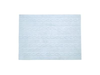 Tapis lavable Braids bleu S - Lorena Canals