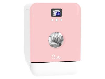 Bob lave-vaisselle &eacute;co-compact autonome made in france 3 couverts original edition rose pastel